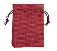 Bolsitas De Tela 10pcs/lot 7x9cm 10x14cm Natural Burlap Cotton Linen Bag Christmas Candy Gifts Packaging Pouch Storage Bags(1deep red,7x9cm)