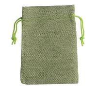 Bolsitas De Tela 10pcs/lot 7x9cm 10x14cm Natural Burlap Cotton Linen Bag Christmas Candy Gifts Packaging Pouch Storage Bags(7green,7x9cm)
