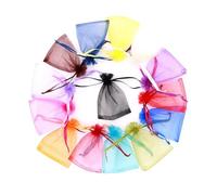 Bolsitas De Tela 10x14/13x18cm Christmas Printing Cotton Linen Bags Drawstrings Jewelry Gift Display DIY Packing Halloween Party Favor Candy Bags(Mix organza,13X18CM_BAGS)