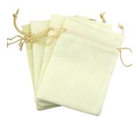 Bolsitas De Tela 5pcs Vintage Style Handmade Color Natural Burlap Linen Jewelry Travel Storage Pouch Mini Candy Jute Packing Bags For Gift Bag(Beige,15X20CM_LINEN BAG)
