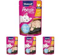 Bolsitas Poésie® Delice Salsa Junior con Filete de Pollo tierno 85 g (Paquete de 4)