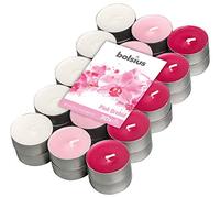 BOLSIUS ánimo y Aromas Verdaderos Velas Orquídea Rosa-Perfumadas-Multicolor-4 Horas-Paquete, Cera Mecha de algodón, Pack 30