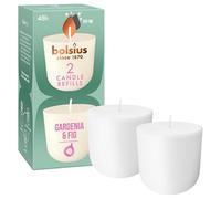 Bolsius - CleanLight recarga - Gardenia & Higo - Vela Perfumada Recargable - 2 Piezas - Duración de Combustión 24 Horas - Contiene Cera Vegetal Natural - Concepto Sostenible