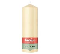 Bolsius - Essentials - Vela de pilar lisa - beige - 20 cm - 6 piezas - Velas decorativas - Contiene cera vegetal natural - Sin aceite de palma