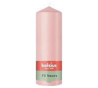 Bolsius - Essentials - Vela de pilar lisa - Rosa claro - 20 cm - 6 piezas - Velas decorativas - Contiene cera vegetal natural - Sin aceite de palma