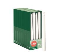 Bolsius Essentials - Velas lisas de punta blanca - 24,5 cm - 32 unidades - Velas decorativas - Sin aceite de palma