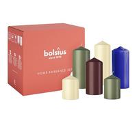 Bolsius - Juego de velas - Playful Classics - 6 velas - Velas decorativas - Contiene cera vegetal natural - Sin aceite de palma