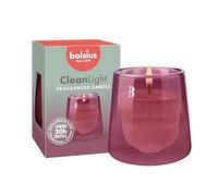 Bolsius CleanLight - Juego de iniciación - Vela perfumada recargable - Soporte y 1 recarga - Rosa - Cedarwood & Vetiver - Tiempo de combustión de 20 horas - Extractos naturales y cera vegetal