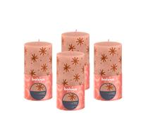 Bolsius - Luz rústica - caramelo cremoso e impresión - 13cm - 4 Piezas