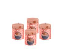 Bolsius - Luz rústica - caramelo cremoso e impresión - 8cm - 4 Piezas