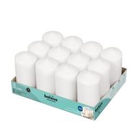 Bolsius Prof. Pilar 130/68 Pack 12 Blanca