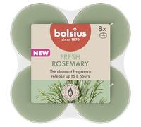 Bolsius - Rosemary - Maxi Scented Tealights - Burn time of 8 hours - Natural extracts - Contains vegan wax - Palm oil free
