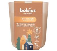 Bolsius - Silent Night - Vela perfumada - Duración de combustión de 25 horas - 80x73 mm - Extractos naturales - Contiene cera vegana - Sin aceite de palma