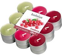 Bolsius Tealights - Velas perfumadas de arándano, multicolor, 4 horas, paquete de 18, cera, talla única