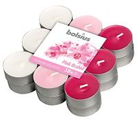 Bolsius True Moods & True Scents - Velas de té con Fragancia de orquídea Rosa, Paquete de 18 Unidades, Multicolor, Larga duración de combustión de 4 Horas, Vela para el hogar, decoración de