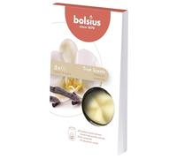 Bolsius True Scents - 6 Wax Melts - Vainas de cera perfumada - Fragancia vainilla - Color crema - Larga duración de 15 horas - Extracto natural