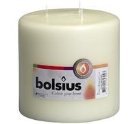 Bolsius Vela de Bloque, Cera de parafina, Crema, 15 cm, 2000