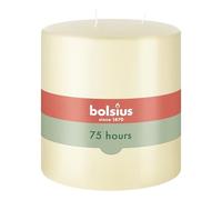 Bolsius Vela de Bloque, Cera de parafina, Crema, 15 cm, 2000