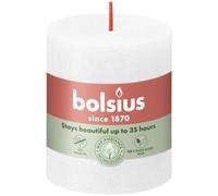 BOLSIUS Vela de pilar blanca nublada Ø68 mm - Altura 8 cm - Blanco - 35 horas de combustión