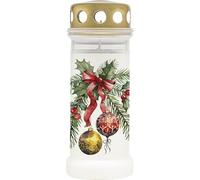 Bolsius - Vela funeraria n.º 6 + tapa - Cinta - 70 h - 12 piezas - Vela de luto y conmemorativa para exteriores - Sin aceite de palma