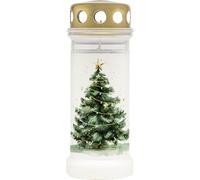 Bolsius - Vela funeraria n.º 6 + tapa - Navidad - 70 h - 12 piezas - Vela de luto y conmemorativa para exteriores - Sin aceite de palma