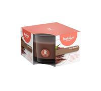 Bolsius Vela perfumada de Cristal Mediano Oud Woo, Cera, marrón