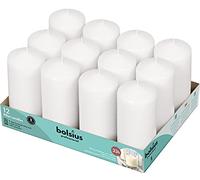 Bolsius Velas básicas para decoración, Cerámica, Color Blanco, Dimensione Cero singolo: h 11.8 cm Ø5.8cm