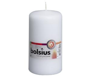 Bolsius Velas lisas - Blanco - 8 unidades - 13 x 7 cm - Velas decorativas para el hogar - Duración de combustión 43 horas - sin perfume