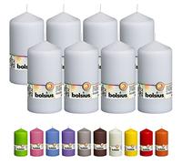 Bolsius Velas lisas - Blanco - 8 unidades - 15 x 8 cm - Velas decorativas para el hogar - Duración de combustión 65 horas - sin perfume