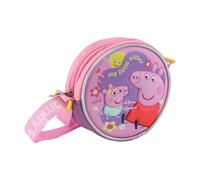 Artesanía Cerdá Bolso 3D para niñas Peppa Pig diseño en relieve para regalo y uso diario