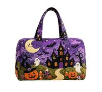 Bolso Acolchado Fin Semana Bolsa Tote Gran Capacidad con Fantasma Halloween | Bolsa Fin De Semana Truco O Trato para Gimnasio, Viajes, Avión, Tren, Vacaciones, Negocios,