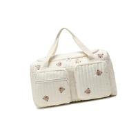 Bolso acolchado para mamá con patrón de Opción de transporte ergonómico acolchada con correa para nuevos Práctico bolso diario de gran capacidad con múltiples bolsillos para madre y