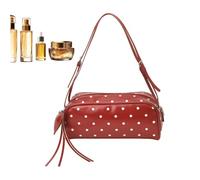 Bolso Al Hombro,Cartera Mensajera De Cuero PU Con Lunares,Bolso De Mano Con Correa Ajustable - Para Uso Diario, Compras, Trabajo, Escuela, Finde, Salidas, Viajes, Mujer