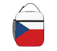 Bolso Almuerzo Aislado Czech Republic Bandera Tote Bolso Mujeres Neveras Aisladas Bolsas Agua Térmica A Prueba Fugas Organizador Almuerzo Hombres Niñas Exterior Picnic Trabajo