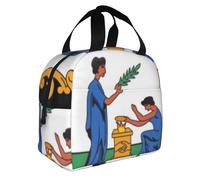 Bolso Almuerzo Aislado Para Niños Niñas Retro Saint Vincent and the Grenadines Emblema Nacional Reutilizable Térmico Mujeres Hombres Bolsas Almuerzo Caja A Prueba Fugas Nevera Bolso Escuela Trabajo