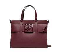 Armani Exchange Susie Bolso de mano vino, imitación de cuero, mujer