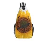 Bolso Bandolera Bloom Sunflower Field Senderismo Mochila Crossbody Hombro Mochila Viaje Cofre Pack para Hombres Mujeres