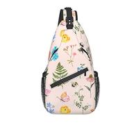 Bolso Bandolera Boho Flor Margarita Abeja Primavera Senderismo Mochila Crossbody Hombro Mochila Viaje Cofre Pack para Hombres Mujeres