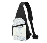 Bolso bandolera, bolso cruzado en el pecho, bolso en diagonal para viajes, senderismo, pecho, mochila, cinturón, unisex,Amor Física