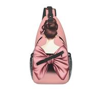 Bolso bandolera Bow Girl con correas ajustables, bolso cruzado multiusos, mochila bandolera para viajes y ciclismo.
