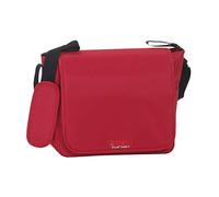 Bolso Bandolera cambiador bebe liso (Rojo)