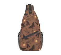 Bolso bandolera con diseño de libélula, mochila de hombro con diseño de libélula, bonito bolso bandolera, mochila informal para exteriores