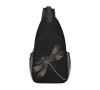 Bolso bandolera con diseño de libélula, mochila de hombro con diseño de libélula, bonito bolso bandolera, mochila informal para exteriores
