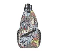Bolso bandolera con diseño de plantas de cactus, mochila de hombro, bonito bolso bandolera, mochila informal para exteriores