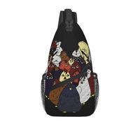 Bolso Bandolera con diseño de Pollo y Amor, Ideal para Viajes, Senderismo y Uso Diario.