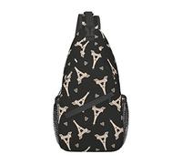 Bolso Bandolera con diseño de Torre y corazón de Estilo Parisino, Bandolera Informal, Mochila de Viaje, Paquete de Pecho para Hombres y Mujeres