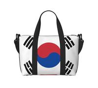 Bolso bandolera con estampado de la bandera de la República de Corea, cómodo, ligero e impermeable, adecuado para viajes y uso diario.