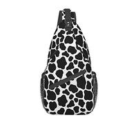 Bolso Bandolera con Estampado de Vaca, Bolso de Hombro Tipo Bandolera Informal, Mochila de Senderismo, Mochila de Hombro Tipo Bandolera, Paquete de Pecho de Viaje para Hombres y Mujeres