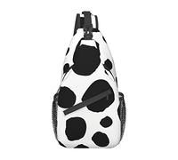 Bolso Bandolera con Estampado de Vaca, Bolso de Hombro Tipo Bandolera Informal, Mochila de Senderismo, Mochila de Hombro Tipo Bandolera, Paquete de Pecho de Viaje para Hombres y Mujeres