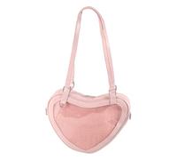 Bolso bandolera con forma de corazón para mujer, estilo casual, para compras, citas, viajes, estilo japonés, bandolera para mujer, b, One Size